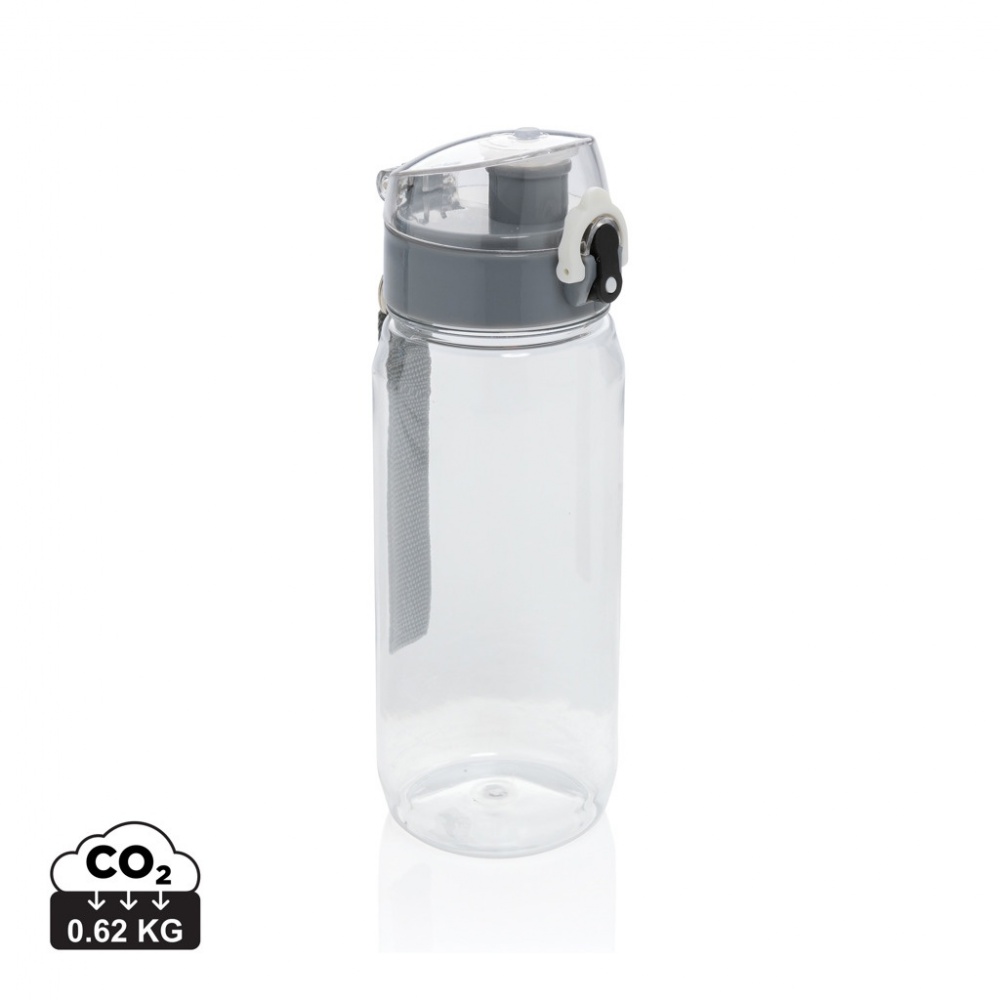 Logo trade promotional giveaway photo of: Yide RCS Recycled PET leakproof lockable waterbottle 600ml