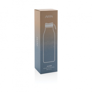 Logo trade promotional gifts image of: Avira Avior RCS Re-steel bottle 1L