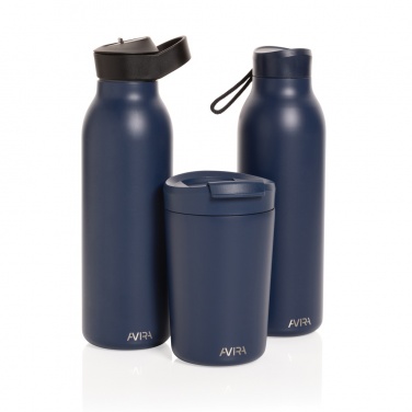 Logo trade promotional giveaway photo of: Avira Ara RCS Re-steel fliptop water bottle 500ml