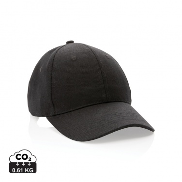 Logo trade promotional item photo of: Impact 6 panel 280gr Recycled cotton cap with AWARE™ tracer