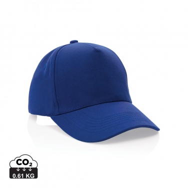 Logo trade advertising products picture of: Impact 5panel 280gr Recycled cotton cap with AWARE™ tracer
