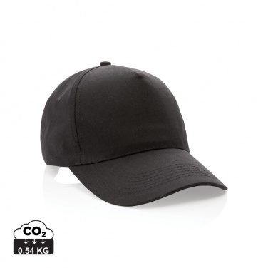 Logo trade promotional item photo of: Impact 5 panel 190gr Recycled cotton cap with AWARE™ tracer