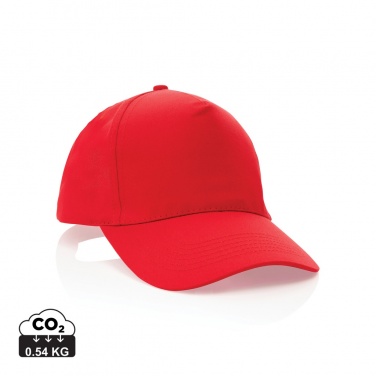 Logotrade promotional giveaway picture of: Impact 5 panel 190gr Recycled cotton cap with AWARE™ tracer