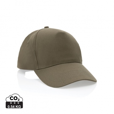 Logotrade corporate gift picture of: Impact 5 panel 190gr Recycled cotton cap with AWARE™ tracer