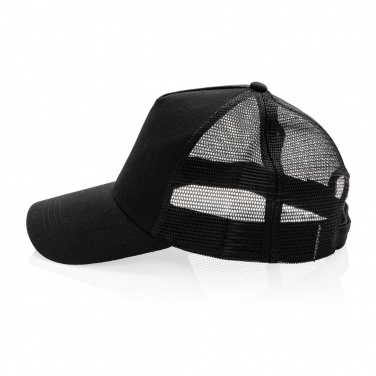 Logotrade promotional giveaway image of: Impact AWARE™ Brushed rcotton 5 panel trucker cap 190gr