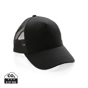 Logo trade advertising product photo of: Impact AWARE™ Brushed rcotton 5 panel trucker cap 190gr