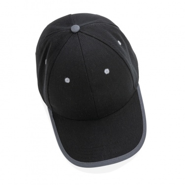 Logo trade corporate gift photo of: Impact AWARE™ Brushed rcotton 6 panel contrast cap 280gr