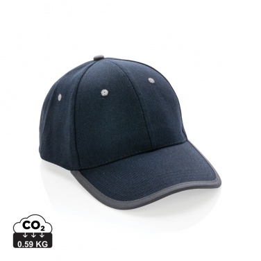 Logo trade promotional giveaways image of: Impact AWARE™ Brushed rcotton 6 panel contrast cap 280gr