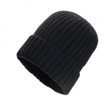 Logo trade promotional merchandise image of: Kennedi AWARE™ Polylana® beanie with large rib