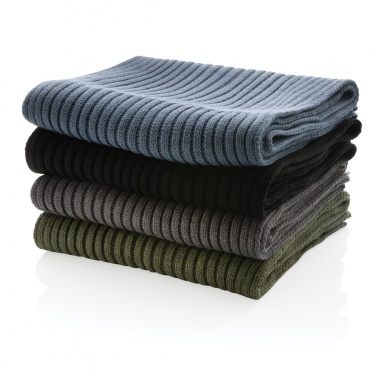 Logo trade promotional gifts image of: Impact AWARE™ Polylana® knitted scarf 180 x 25cm