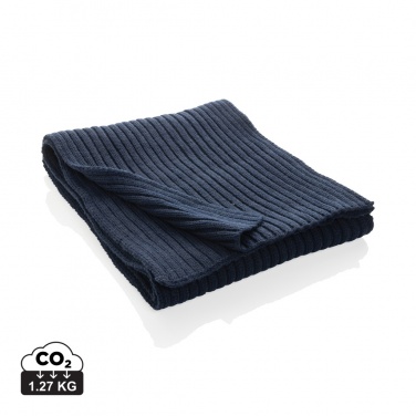 Logo trade advertising product photo of: Impact AWARE™ Polylana® knitted scarf 180 x 25cm