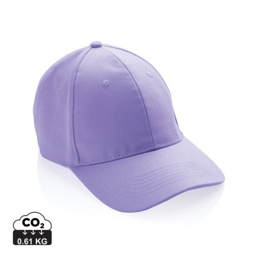 Logo trade promotional merchandise picture of: Impact 6 panel 280gr Recycled cotton cap with AWARE™ tracer