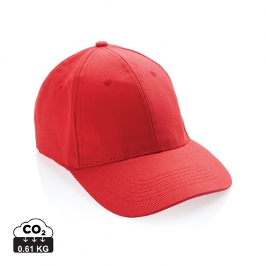 Logotrade business gift image of: Impact 6 panel 280gr Recycled cotton cap with AWARE™ tracer