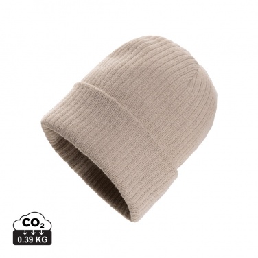 Logo trade corporate gifts picture of: Pryor AWARE™ Polylana® beanie with cuff