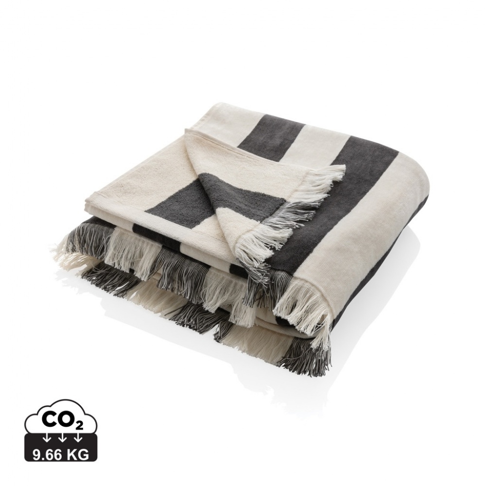 Logotrade corporate gift picture of: Ukiyo Yukari AWARE™ XL deluxe beach towel 100x180cm