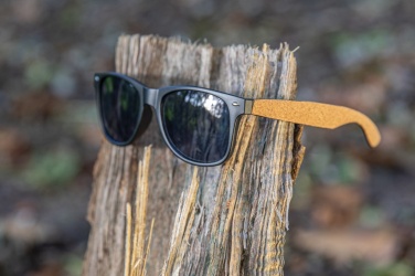Logotrade promotional item image of: GRS recycled PC plastic sunglasses with cork