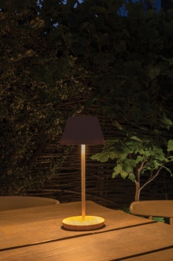 Logo trade promotional product photo of: Pure Glow RCS usb-rechargeable recycled plastic table lamp