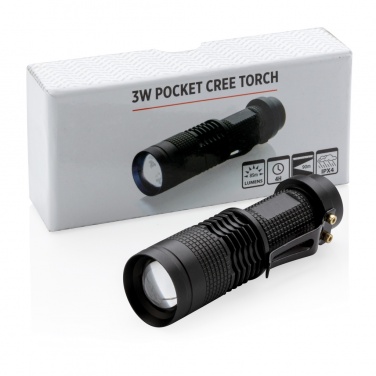 Logo trade promotional gift photo of: 3W pocket CREE torch