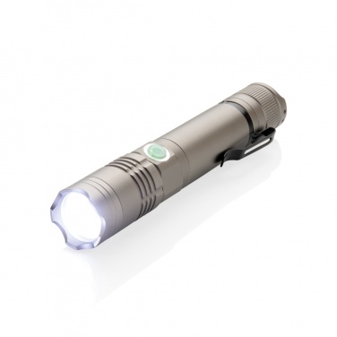 Logo trade promotional gifts picture of: Rechargeable 3W flashlight