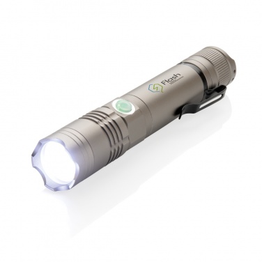 Logo trade promotional merchandise image of: Rechargeable 3W flashlight