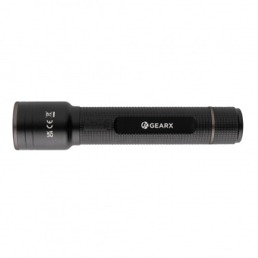 Logotrade promotional merchandise image of: Gear X RCS recycled aluminum USB-rechargeable torch large