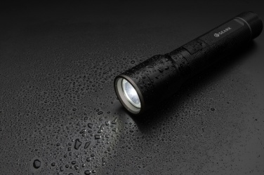 Logo trade promotional gift photo of: RCS recycled aluminum USB-rechargeable heavy duty torch