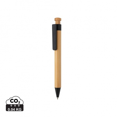 Logotrade promotional giveaway picture of: Bamboo pen with wheatstraw clip