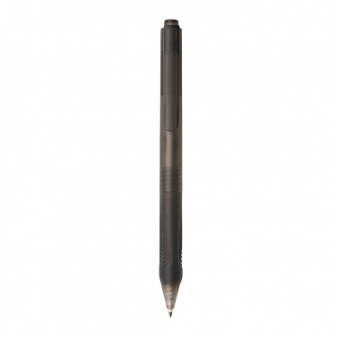 Logo trade promotional items picture of: X9 frosted pen with silicone grip