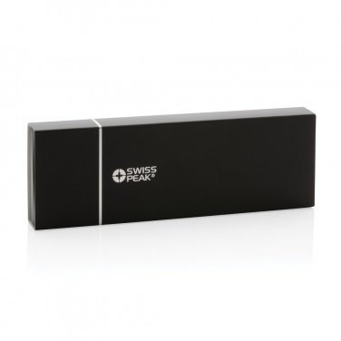 Logotrade promotional item image of: Swiss Peak deluxe pen set in PU pouch
