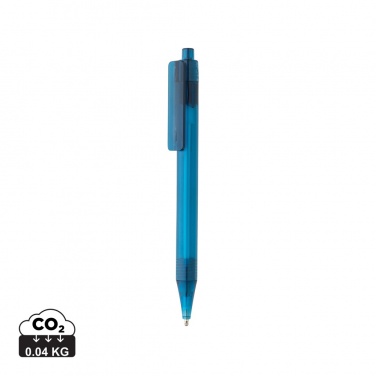Logo trade promotional merchandise image of: GRS RPET X8 transparent pen