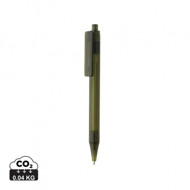 Logo trade advertising products picture of: GRS RPET X8 transparent pen