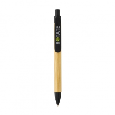 Logo trade advertising products image of: Write responsible recycled paper barrel pen