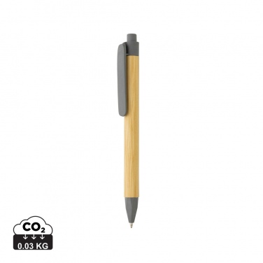 Logotrade promotional item image of: Write responsible recycled paper barrel pen