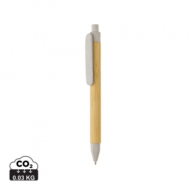 Logo trade promotional items image of: Write responsible recycled paper barrel pen