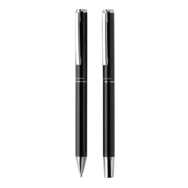 Logo trade advertising products picture of: Swiss Peak Cedar RCS certified recycled aluminum pen set