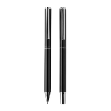 Logo trade corporate gifts image of: Swiss Peak Cedar RCS certified recycled aluminum pen set