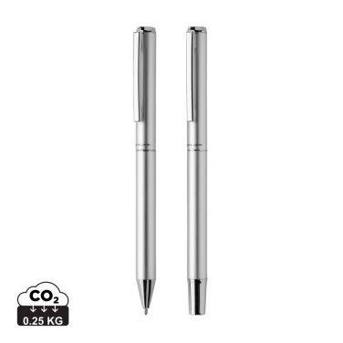 Logotrade advertising products photo of: Swiss Peak Cedar RCS certified recycled aluminum pen set
