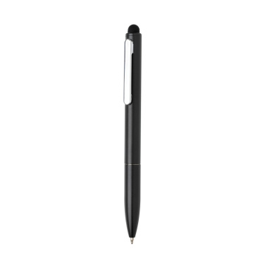 Logo trade promotional gift photo of: Kymi RCS certified recycled aluminium pen with stylus