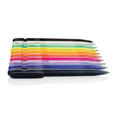 Logo trade promotional giveaways image of: Devin GRS certified RABS pen transparent