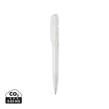 Logo trade promotional giveaway photo of: Devin GRS certified RABS pen transparent