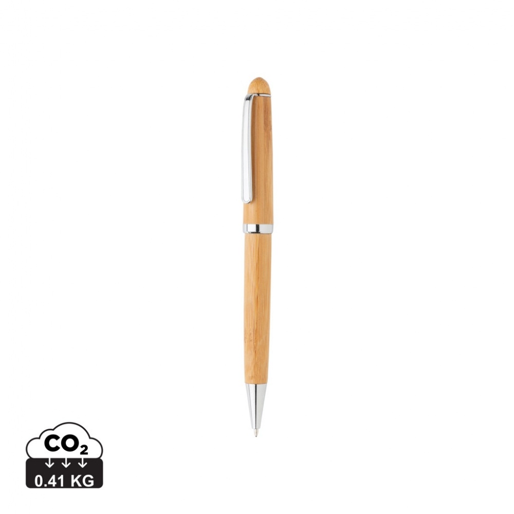 Logo trade promotional merchandise picture of: Bamboo pen in box