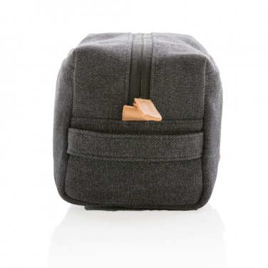 Logo trade promotional gift photo of: Canvas toiletry bag PVC free