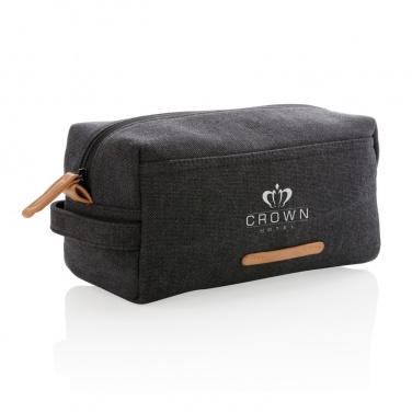 Logotrade promotional gift picture of: Canvas toiletry bag PVC free