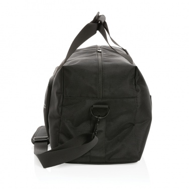 Logo trade promotional giveaways image of: Swiss Peak AWARE™ RPET Voyager weekend bag
