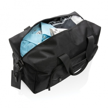 Logotrade promotional item image of: Swiss Peak AWARE™ RPET Voyager weekend bag