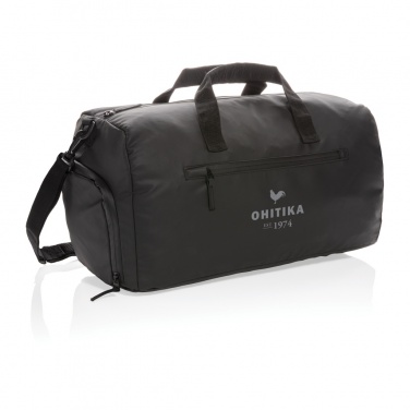 Logo trade promotional items image of: Fashion black weekend bag PVC free