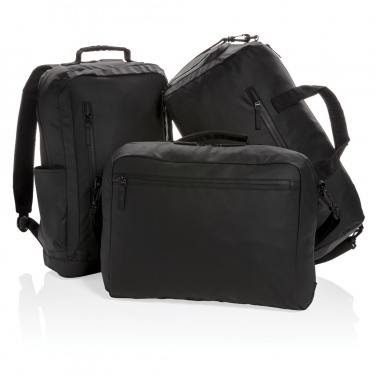 Logotrade advertising product image of: Fashion black weekend bag PVC free