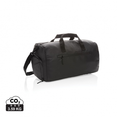 Logo trade corporate gifts picture of: Fashion black weekend bag PVC free