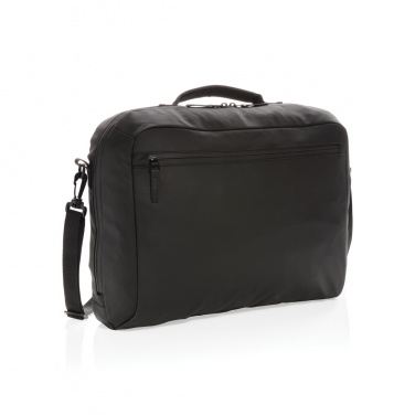 Logo trade promotional giveaway photo of: Fashion black 15.6" laptop bag PVC free