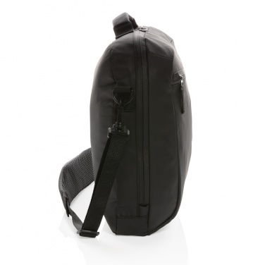 Logo trade promotional merchandise photo of: Fashion black 15.6" laptop bag PVC free